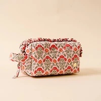 Essentials Quilted Cosmetic Pouch-Everbloom Dusty Rose