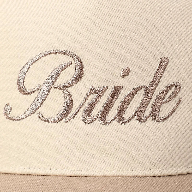Bride Trucker Hat/ Beige