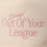 Red Sorry Out Of Your League Embroidery Baseball Cap