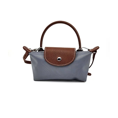 Gray Mini Crossbody Bag