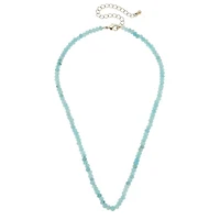Light Blue Lucy Gemstone Beaded Necklace