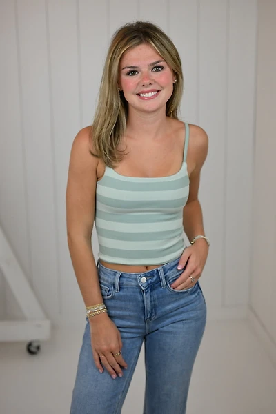 Mint Green Seamless Reversible Cami