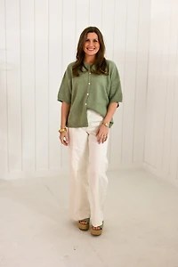 Short Sleeve Sweater Cardigan