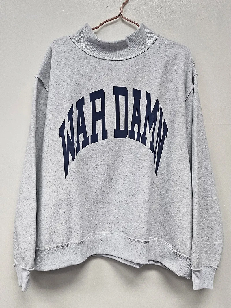 PRE-ORDER Auburn Reversible Mock Neck Sweatshirt