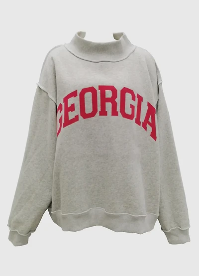 PRE-ORDER Georgia Reversible Mock Neck Sweatshirt