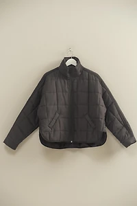 Black Quilted Puffer Jacket