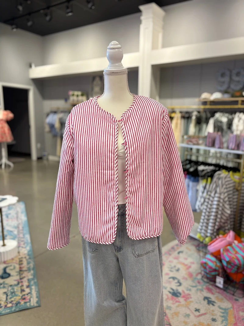 Pink Reversible Quilted Jacket