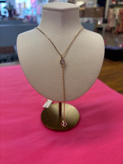 Gold Y-Drop Necklace