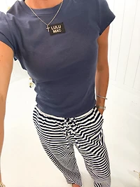 Navy Baby Doll Top Lulu Mac