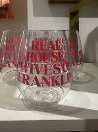 Real Housewives of Franklin Wine Glass
