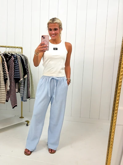 Waffle Knit Pants Lulu Mac