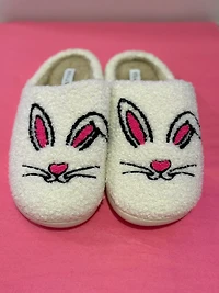 White Easter Bunny Slippers