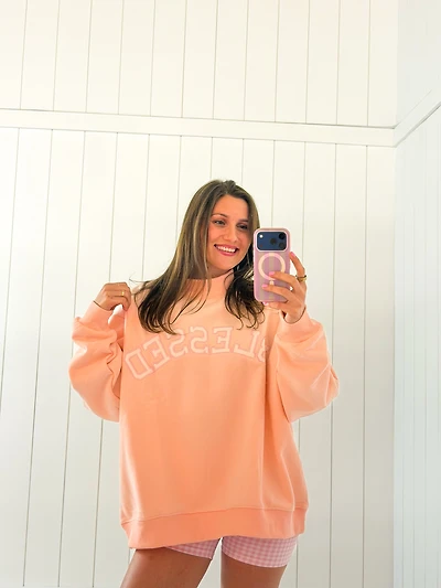 Pink Blessed Mockneck