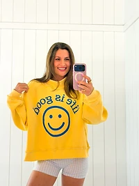 Life Is Good Reversible Mock Neck