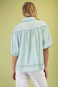 Button Down Blouse Top