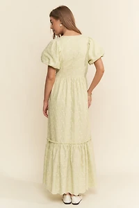 Green Floral Maxi Dress