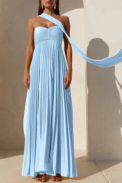 Pleated Maxi Dress