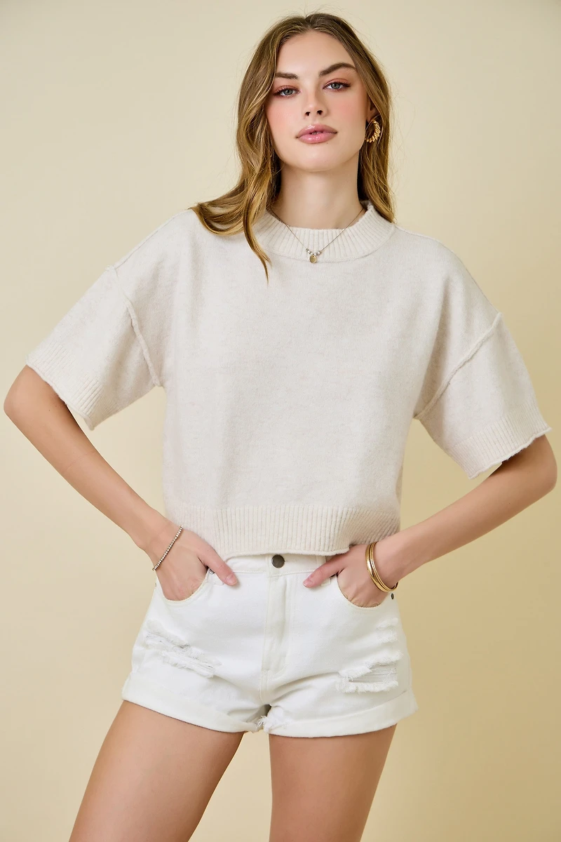 Beige Knit Sweater