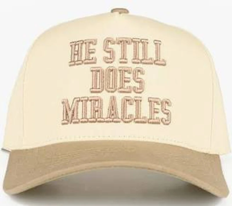 Beige He Still Does Miracles Hat