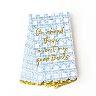 Blue Cane Paper Guest Towel