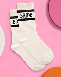 Black Detail Bride Socks
