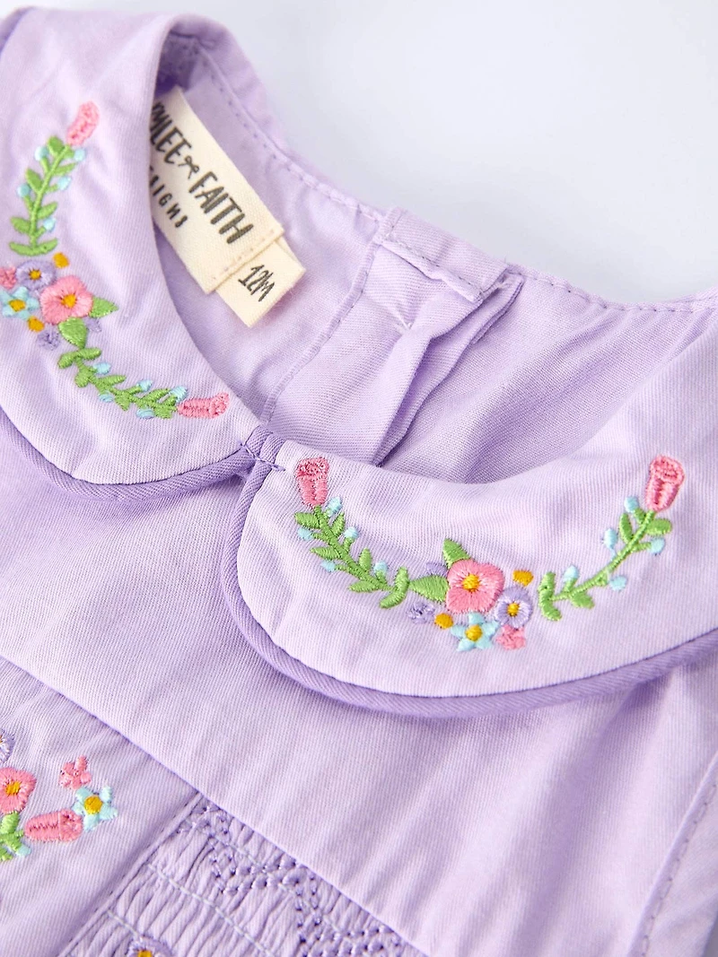 Floral Lavender Romper