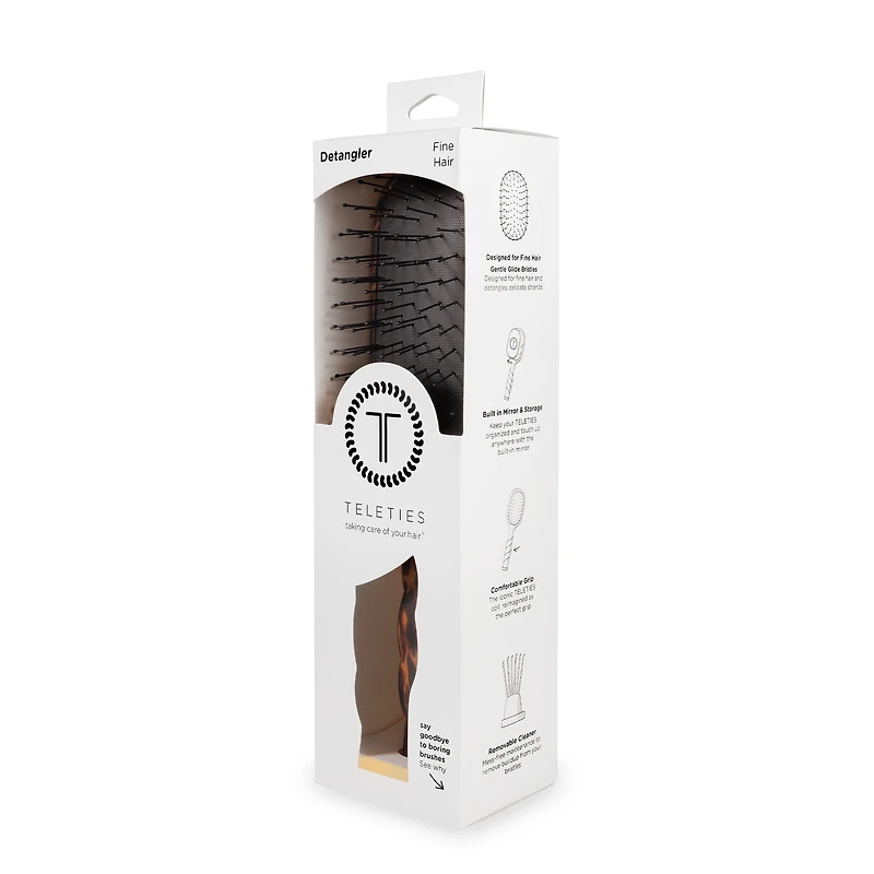 Detangler Hair Brush for Fine Hair - Tortoise