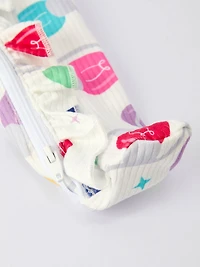 Christmas Colorful Light Bulb Baby Girls Romper with Hat