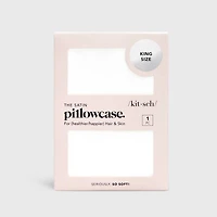 Ivory Satin King Pillowcase