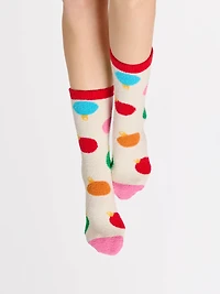 IVORY ORNAMENT SOCKS