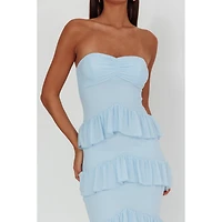 Blue Sweetheart Maxi Dress