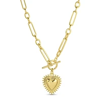 Heart Statement Toggle Necklace