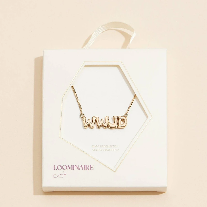 WWJD 18K Gold Necklace