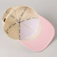 Jesus Saves I Spend Trucker Hat/ Light Pink