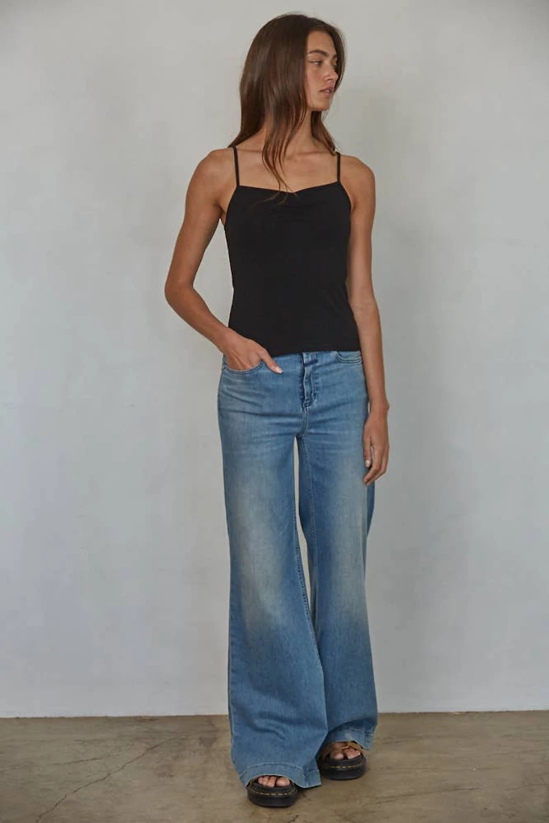 Black V-Neck Cami Top