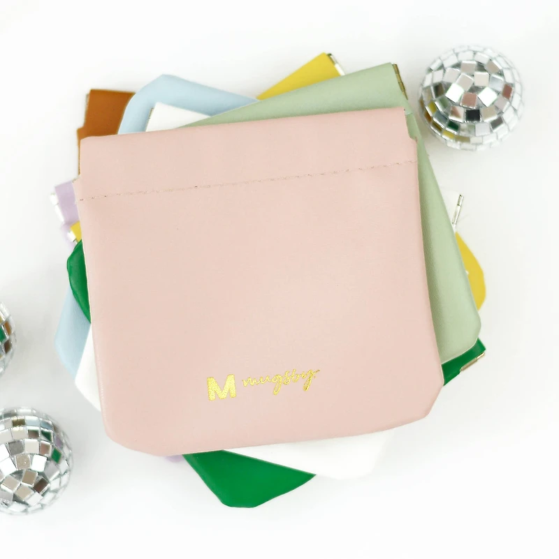 Pink Squeeze Coin Purse Wallet