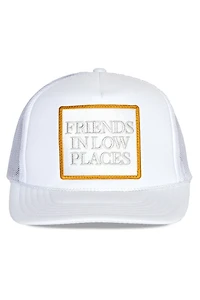 White Friends in Low Places Hat