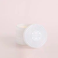 VOLCANO GILDED FACETED JAR, 11 OZ