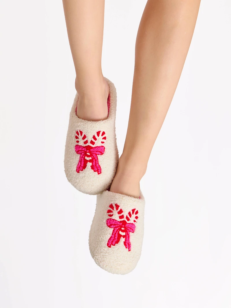 CANDY CANE SLIPPERS
