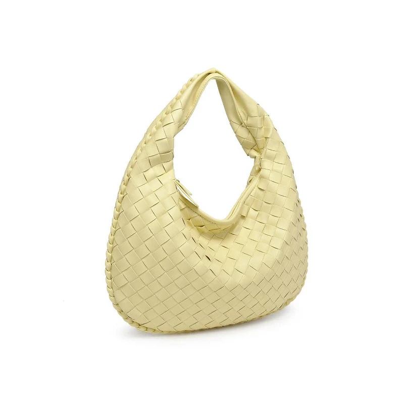 Yellow Wendy Woven Shoulder Bag