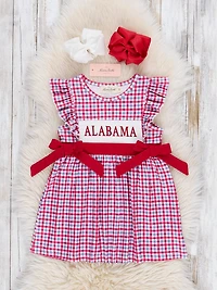 Alabama Smocked Gingham Dress