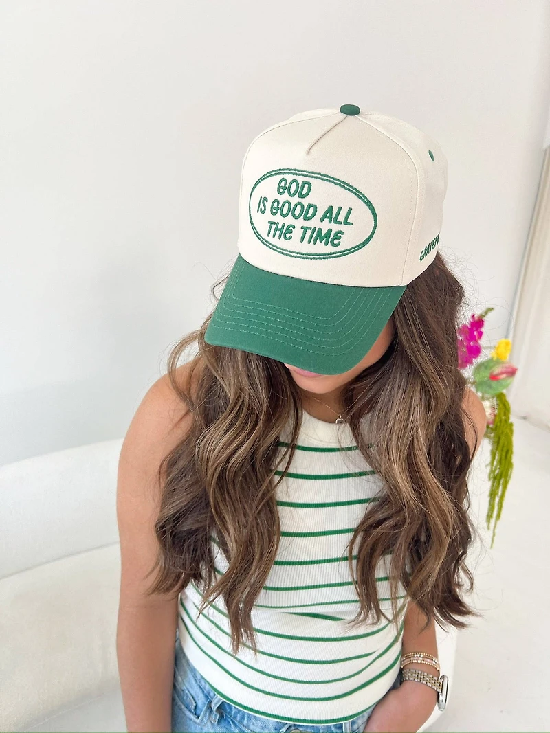 Green God is Good Trucker Hat