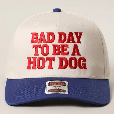 Bad Day to Be a Hot Dog Trucker Hat / Navy & Red