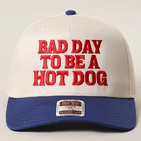 Bad Day to Be a Hot Dog Trucker Hat / Navy & Red