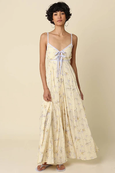 Avah Butter Trim Maxi Dress