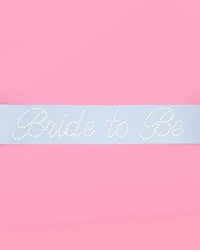 Bride To Be Pearl & Blue Sash