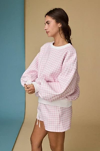Pink Gingham Lounge Set