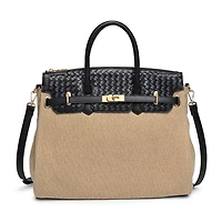 Beige Bertha Satchel