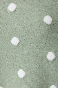 Green Polka Dot Cardigan