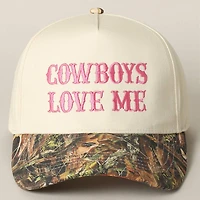 Cowboy Love Me Embroidery Camo